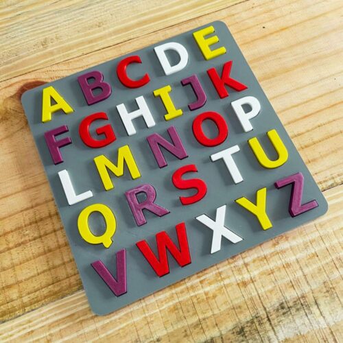 Alfabeto Encaixe Educativo 3D de Plástico – Aprender Brincando