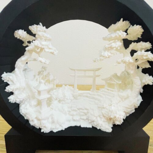 Arte Zen Japonesa em Moldura Circular Decorativo (5)