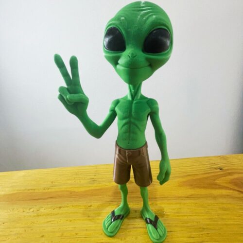Boneco Alienígena Decorativo – Alien Paz e Amor (1)